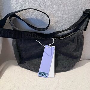 BAGGU small denim crescent deadstock NWT